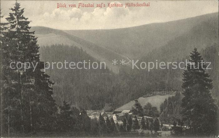 Huettschenthal Blick vom Floesshai aufs Kurhaus