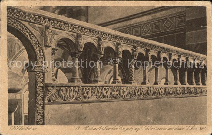 HILDESHEIM  CITY St. Michaeliskirche Schnitzereien aus dem Jahre 1001