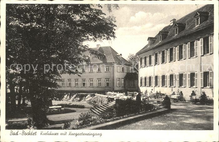 Bad Bocklet Kurhaeuser mit Kurgarten
