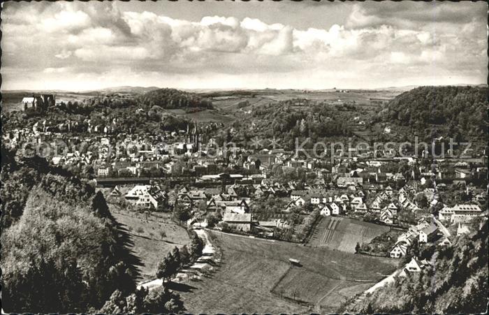 Marburg Lahn Blick auf Ortenberg und Nordstadt