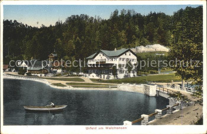 Urfeld Walchensee Wiesmayers Hotel Post und Jaeger am See Bruecke