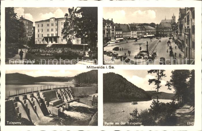 Mittweida Ingenieurschule Markt Talsperre Uferpartie an der Zschopau