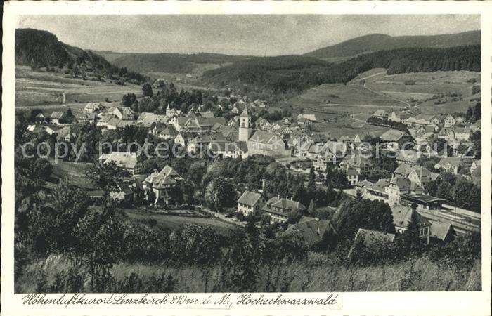 Lenzkirch Hochschwarzwald BW Gesamtansicht Hoehenluftkurort Schwarzwald