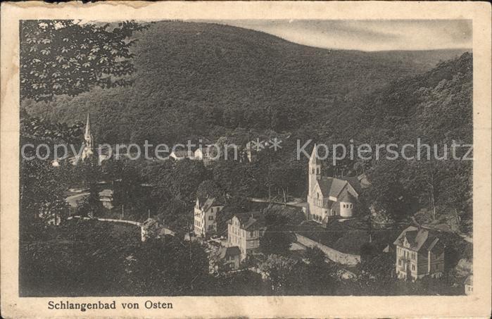 Schlangenbad Taunus Panorama Blick von Osten