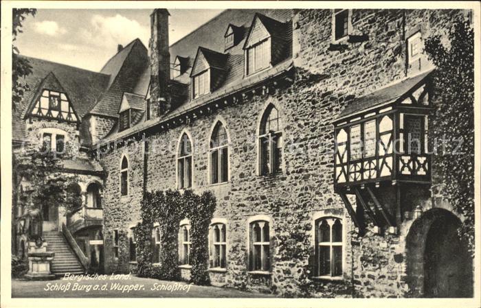 Burg Wupper Schloss Bergisches Land Schlosshof