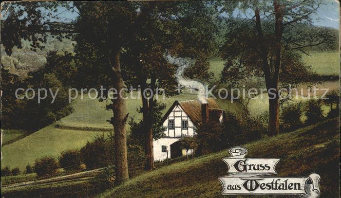Westfalen Region Westfaelische Bauernhaeuser Westfalengruss Serie Heimatbilder A