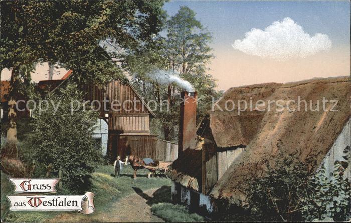 Westfalen Region Heimatbilder Bauernhof Westfalengruss