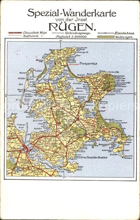 Insel Ruegen Spezial Wanderkarte