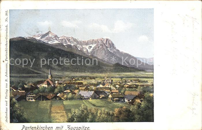 Partenkirchen Panorama mit Zugspitze