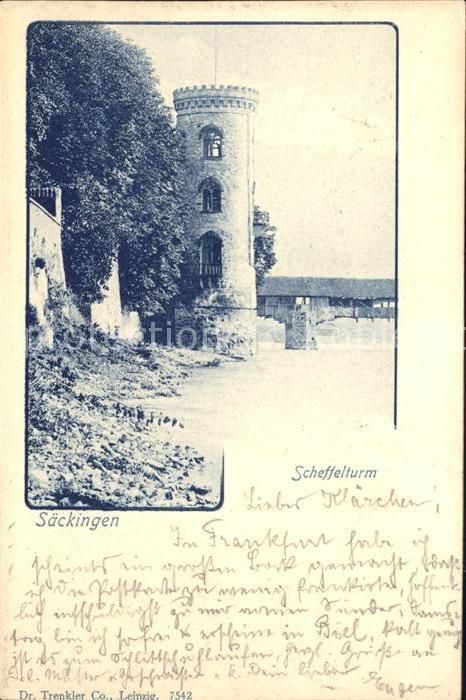 Saeckingen Rhein Scheffelturm