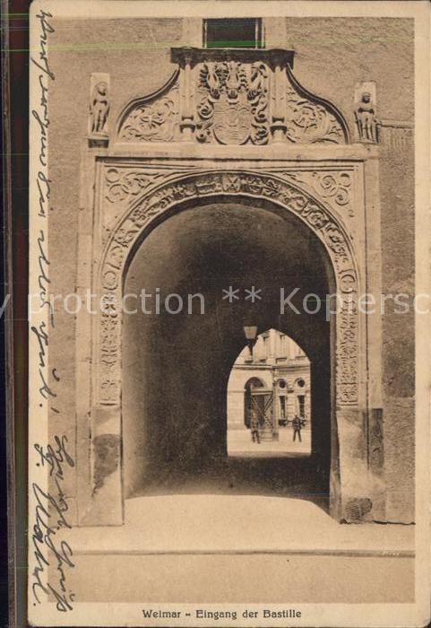 Weimar Thueringen Eingang der Bastille