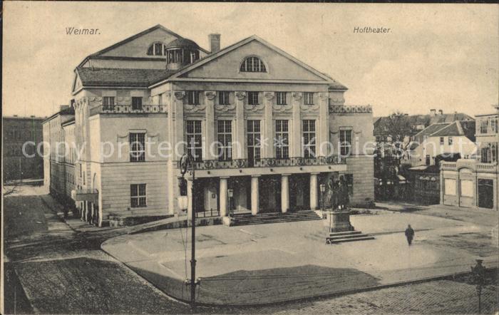 Weimar Thueringen Hoftheater Denkmal