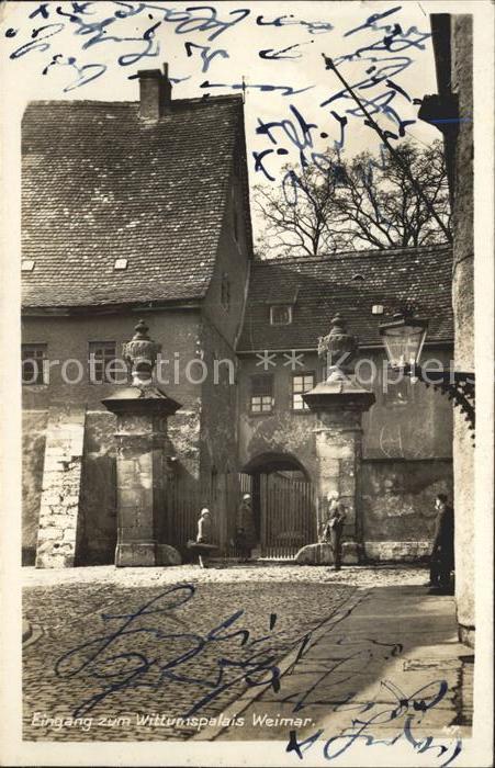 Weimar Thueringen Eingang zum Wittumspalais