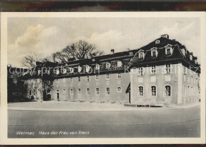 Weimar Thueringen Wohnhaus Frau von Stein