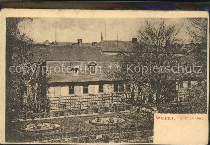 Weimar Thueringen Goethes Garten