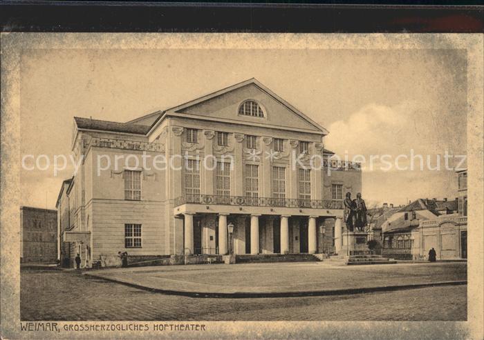 Weimar Thueringen Grossherzogliches Hoftheater