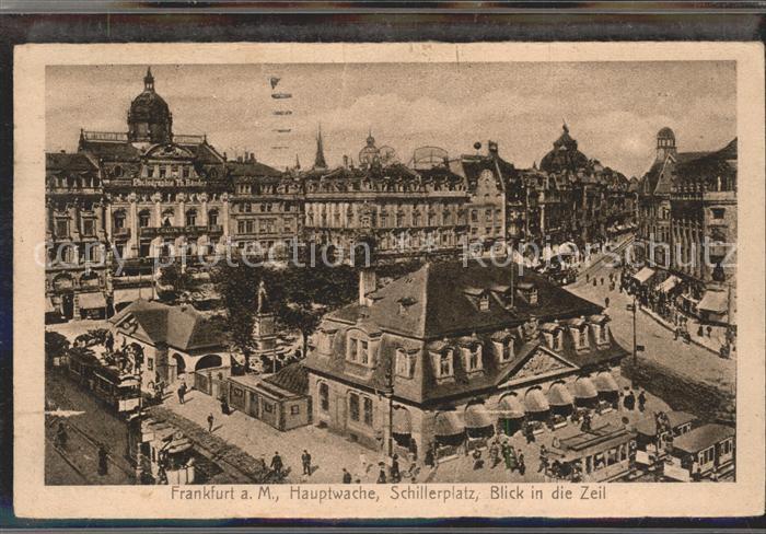 Frankfurt Main Hauptwache Schillerplatz Die Zeil