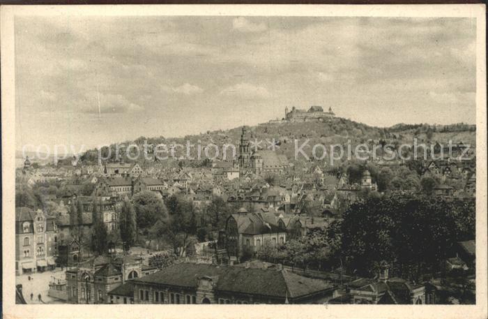 Coburg Bayern Panorama Blick zur Veste