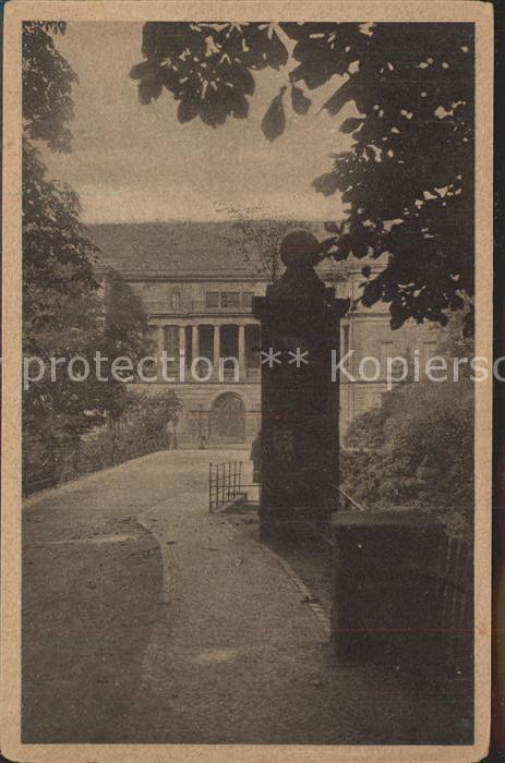 Weimar Thueringen Blick auf das Schloss von der Sternbruecke