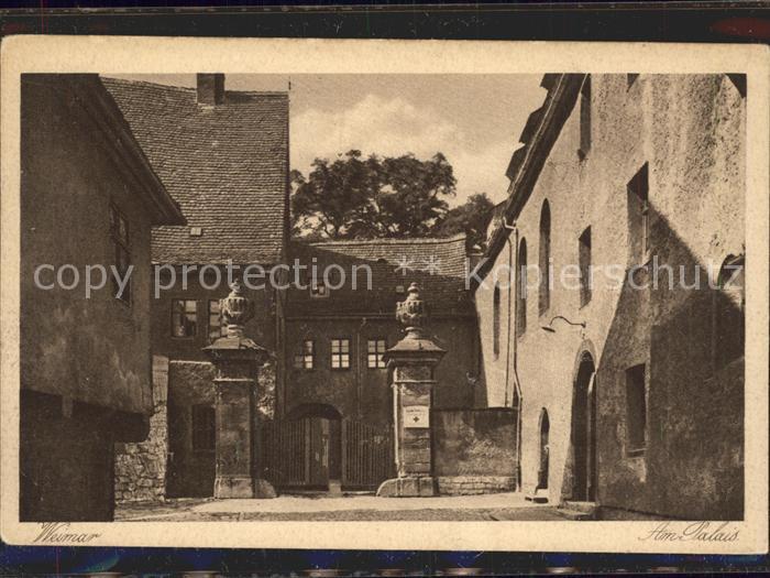 Weimar Thueringen Palais Kupfertiefdruck