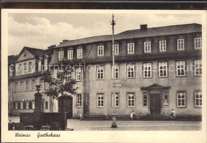 Weimar Thueringen Goethehaus Brunnen