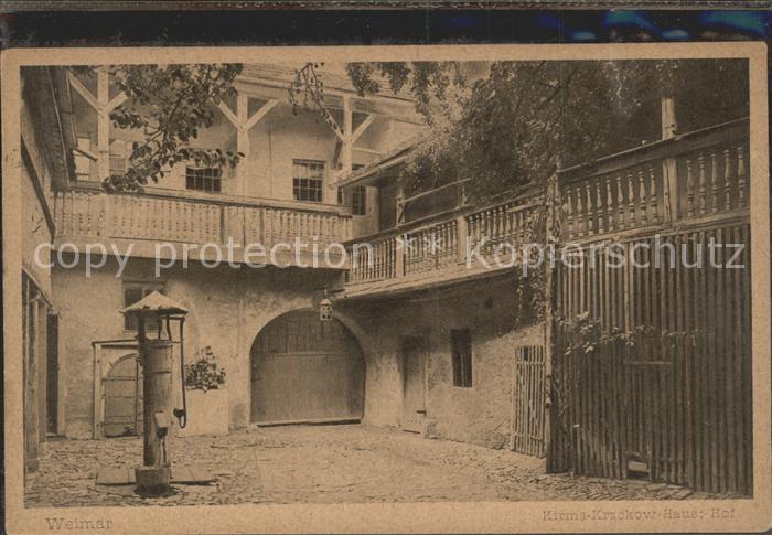 Weimar Thueringen Kirms Krackow Haus Hof