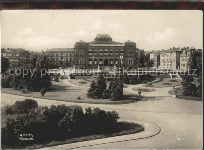 Weimar Thueringen Museum Platz Trinks Postkarte
