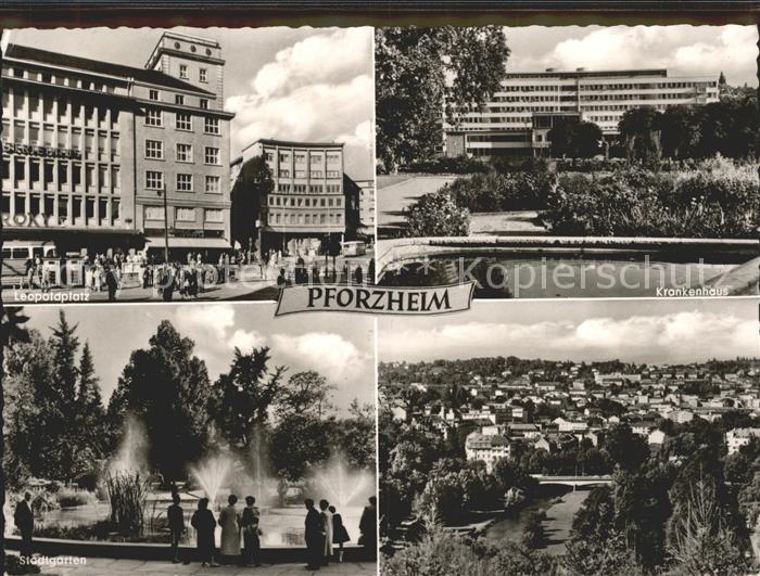 Pforzheim Leopoldplatz Krankenhaus Stadtgarten