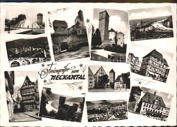 Heidelberg Neckar Sehenswuerdigkeiten im Neckartal Burg Schloss Fachwerkhaus