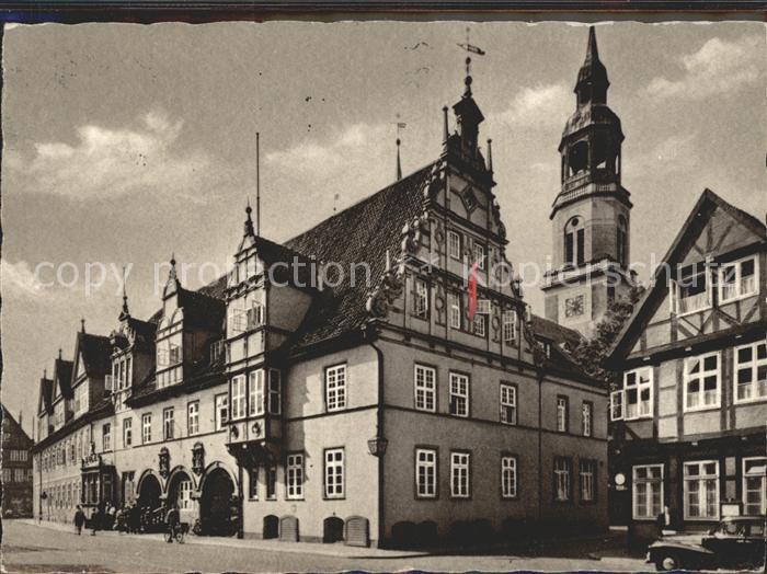 Celle Niedersachsen Rathaus Giebel 16. Jhdt. Renaissance