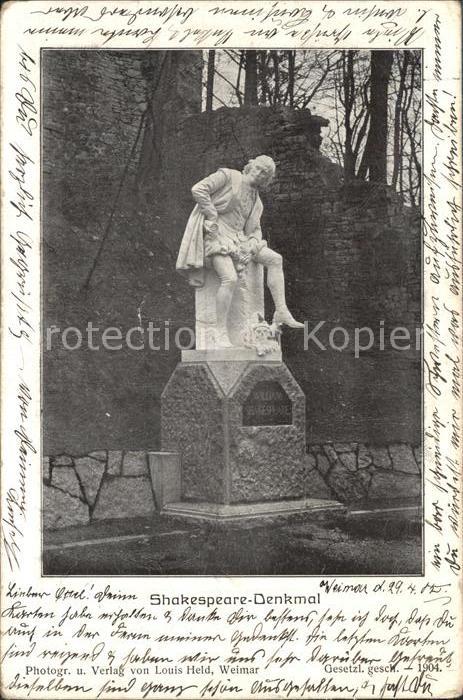 Weimar Thueringen Shakespeare Denkmal