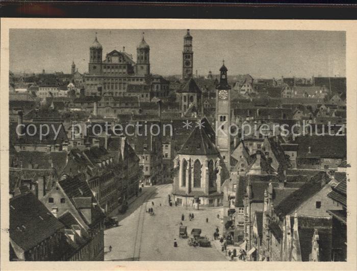 Augsburg Altstadt Kupfertiefdruck