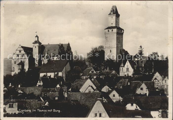 Kronberg Taunus Teilansicht mit Burg