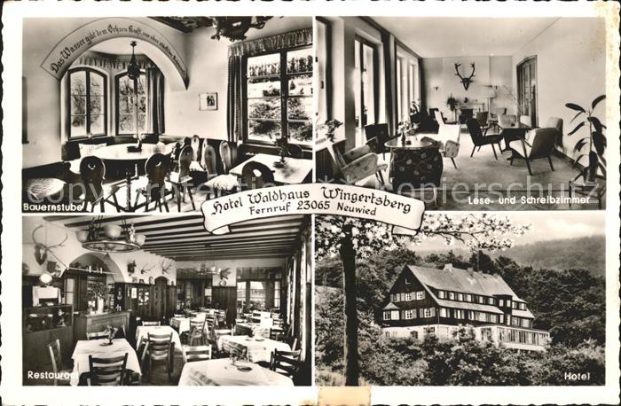 Neuwied Rhein Hotel Waldhaus Wingertsberg Bauernstube Lese Schreibzimmer Hotel