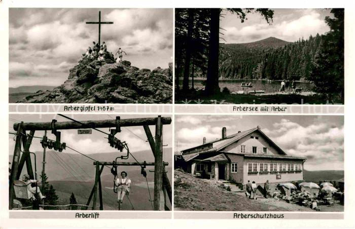 Arber Gipfelkreuz Arbersee Arberlift Arberschutzhaus