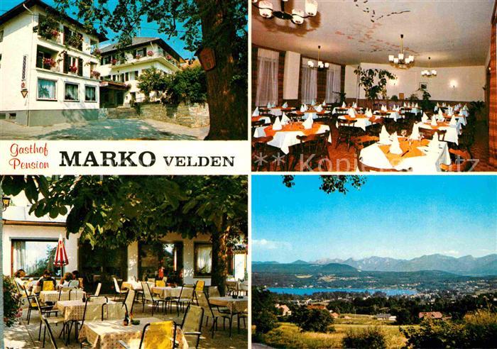 Velden Woerthersee Gasthof Pension Marko Speisesaal Terrasse Panorama