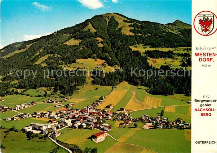 Westendorf Tirol mit Nachsoellberg und Gampenkogel Fliegeraufnahme