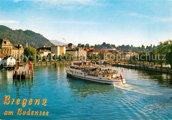 Bregenz Bodensee Hafen mit Faehre Austria