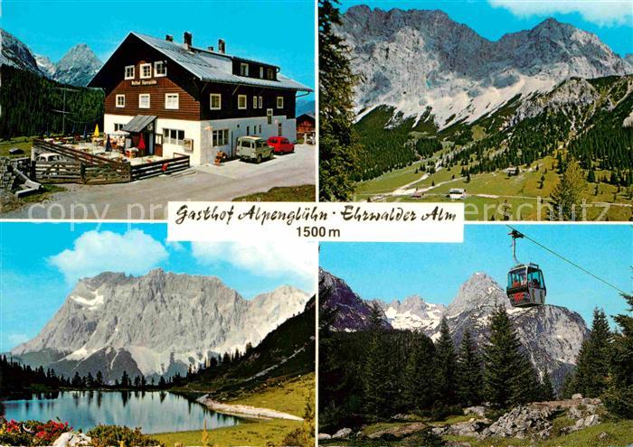 Ehrwald Tirol Gasthof Alpengluehn Ehrwalder Alm Sebensee Gondelbahn