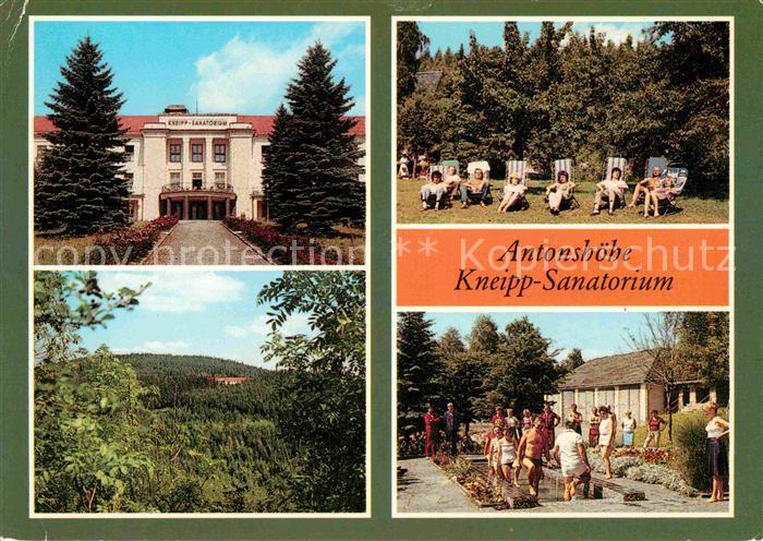Antonsthal Erzgebirge Kneipp Sanatorium Liegewiese Wassertreten
