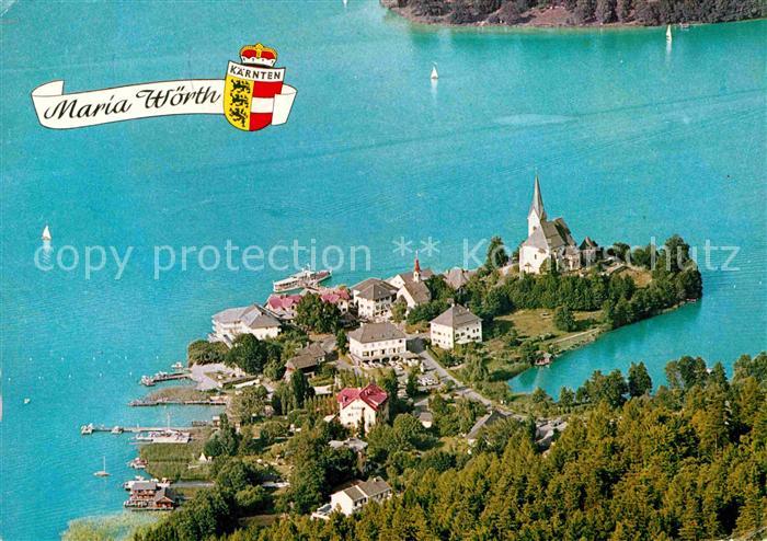Maria Woerth Woerthersee Fliegeraufnahme
