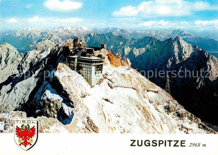 Zugspitze Tiroler Zugspitzseilbahn Hotel Fliegeraufnahme
