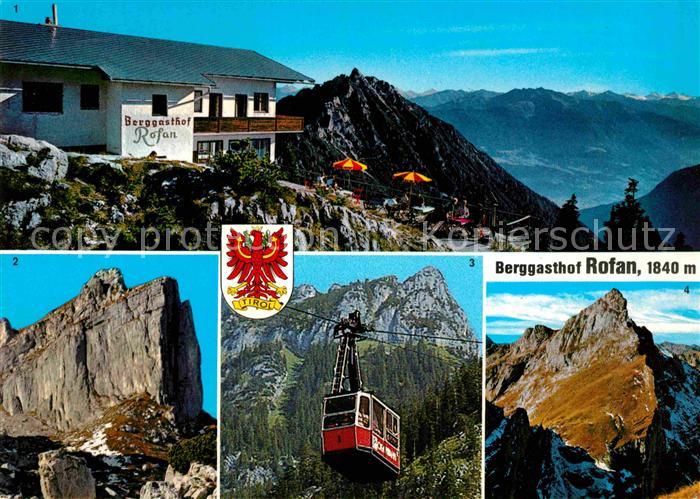 Tirol Region Berggasthof Rofan Ebnerjoch Zillertaler Alpen Rofanspitze Seilbahn