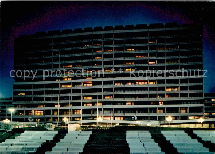 Westerland Sylt Kurzentrum bei Nacht