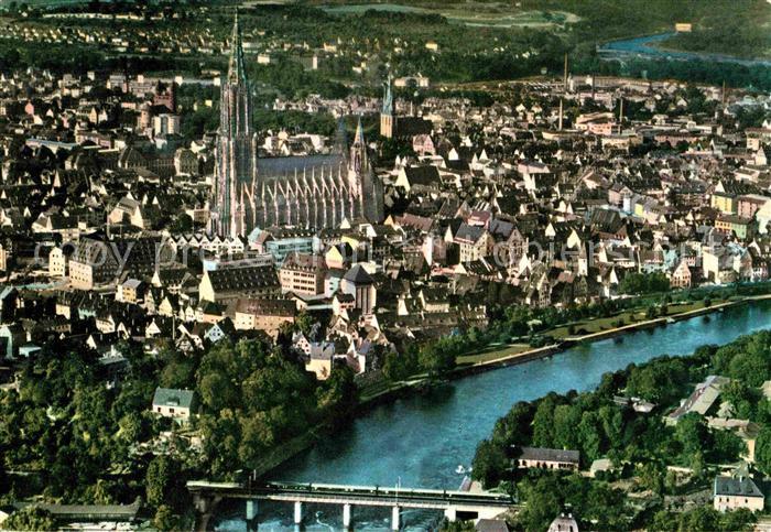 Ulm Donau Fliegeraufnahme mit Muenster
