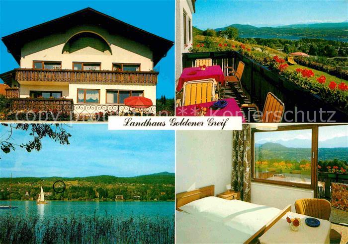 Velden Woerthersee Landhaus Goldener Greif Terrasse Gaestezimmer