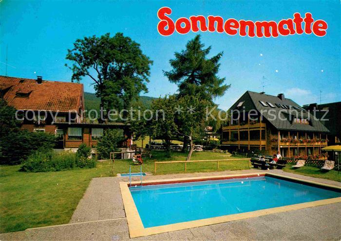 TITISEE Schwarzwald BW Gasthof Pension Sonnenmatte Freibad