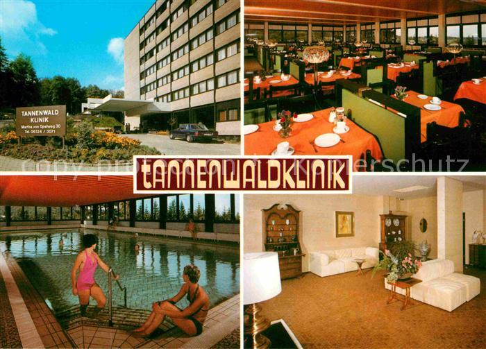 Bad Schwalbach Tannenwaldklinik Speisesaal Hallenbad Aufenthaltsraum