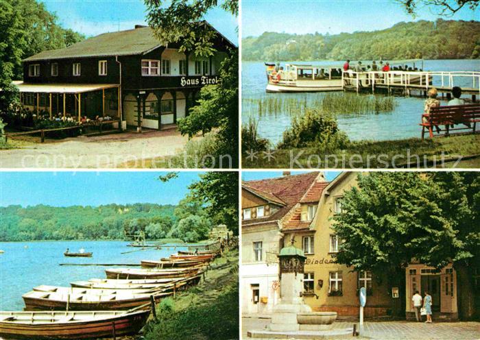 Buckow Maerkische Schweiz FDGB Milchbar Haus Tirol Schermuetzelsee Bootsverleih