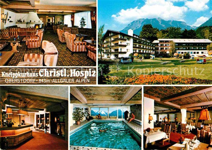 Oberstdorf Kneippkurhaus Christl Hospiz Bar Hallenbad Gastraum